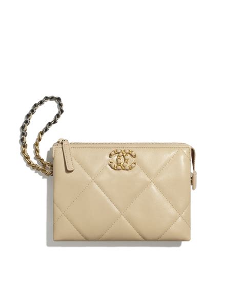 Piccola pelletteria Chanel in Pelle Bianco 